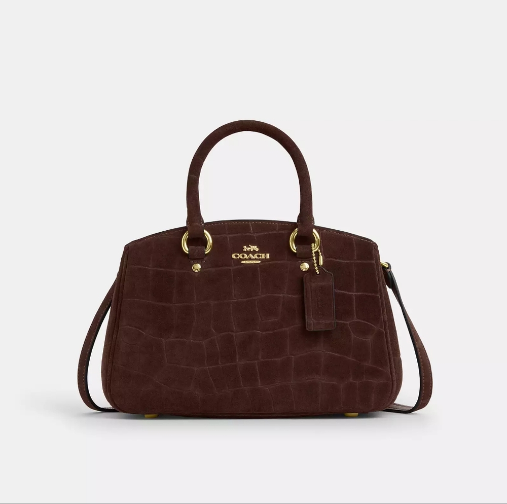 New! Savannah Small Carryall In Gold/Maple #CCC73